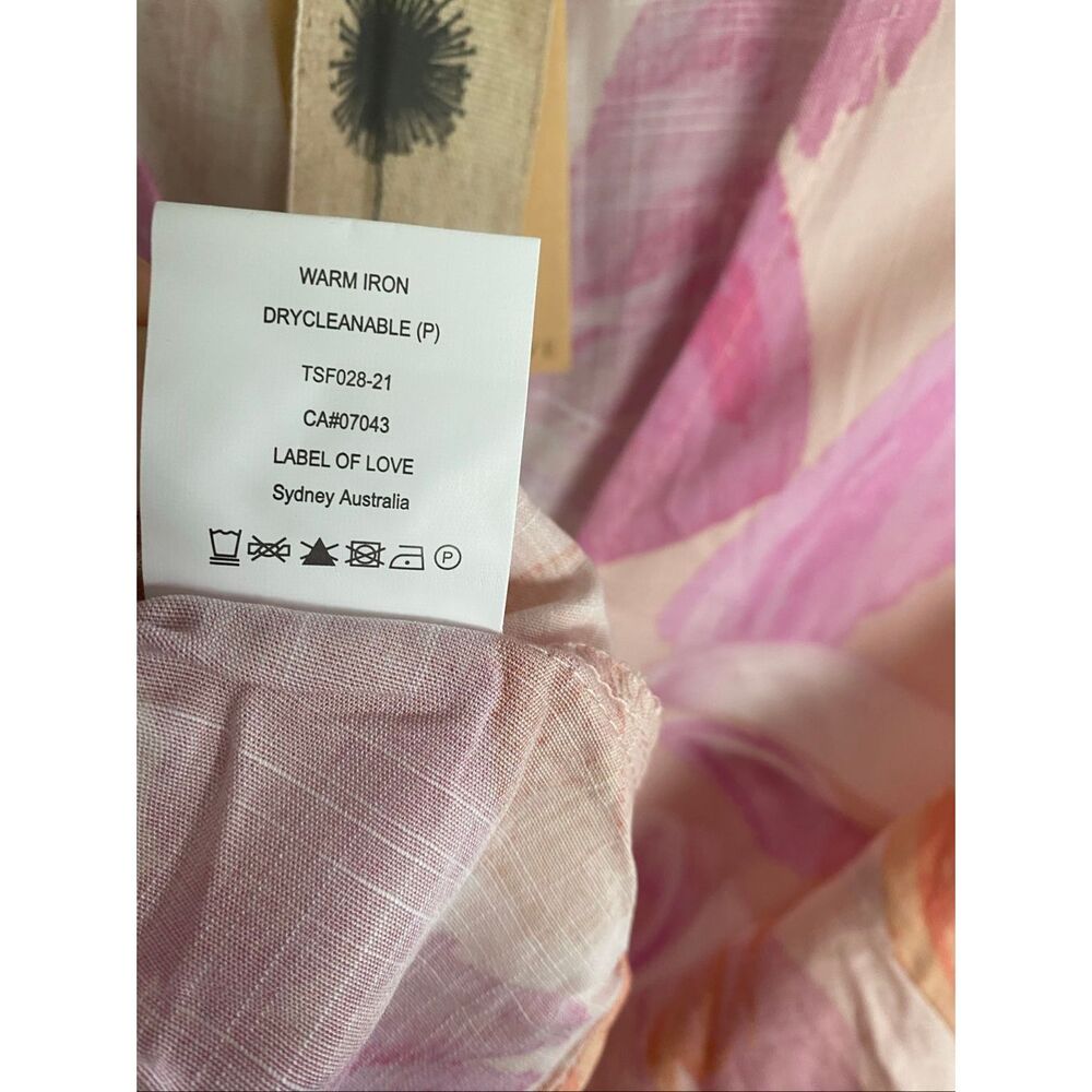 Label Of Love V-Neck Ruffle Bell Sleeve Mini Tunic Dress Short Boho Fairy Medium - Picture 13 of 13